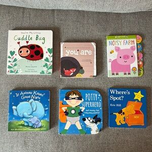 Board Books Bundle (6) for babies & toddlers
